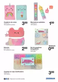 Catálogo Zeeman Página 15: Estuche €2,99, Set de pegatinas holográficas €0,99