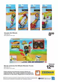 Catálogo Zeeman Página 17: Hot Wheels Monster Trucks Big Air Breakout €12,99, Hot Wheels Circuito €8,99
