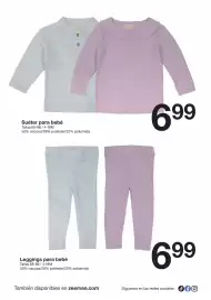 Catálogo Zeeman Página 2: Leggings para bebé €6,99, Zedram suéter para bebé €6,99