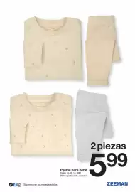 Catálogo Zeeman Página 3: A 2222 ZERMAN 80/9-1 ZEEMAN 80/9-12M ( JO Síguenos en las redes sociales Pijama para bebé Tallas