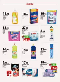 Encarte Zaffari Página 12: Lava-louças para máquina pastilha jimo €24,90, Tira-manchas em pó vanish sachê €13,90