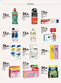 Encarte Zaffari Página 13: Protetor Diário Intimus €16,99, Shampoo head & shoulders €26,80