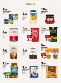 Encarte Zaffari Página 3: Extrato de tomate heinz €3,98, Molho de tomate tradicional salsaretti sachê €1,79