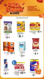 Encarte Giassi Supermercados Página 1: Lava-roupas em Pó Brilhante €29,98, Café bom jesus €19,98