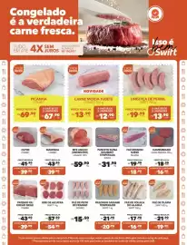 Folheto Swift Página 1: Filé mignon suíno palmali €18,90, Linguiça de pernil swift €13,90
