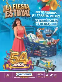 Folleto Super Gutiérrez semana 41 Página 9: LA FIESTA NO TE PIERDAS ESTUYA! EL CARRITO VELOZ! ¡EL ESTE MIÉRCOLES 14 DE