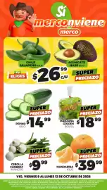 Folleto Merco Página 1: Mandarina €39,99, Pepino €14,99
