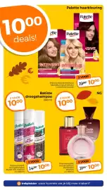 Trekpleister folder Pagina 11: Palette Intensive haarkleurung L6-0 Extra Lichtblond €10,00, Batiste droogshampoo €10,00