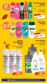 Trekpleister folder Pagina 28: Therme douchefoam Flower €3,49, Dove douche €11,49