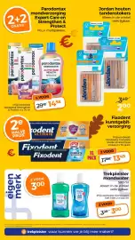 Trekpleister folder Pagina 36: Jordan houten tandenstokers €2,00, Trekpleister mondwater €3,00