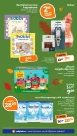 Trekpleister folder Pagina 48: Bobbi kartonnen flapjesboek €2,99, Olvarit knijpfruitjesbox €9,99