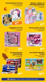 Trekpleister folder Pagina 49: Verzorgset kat of hond €6,99, Beauty-, dokter- of gereedschapskoffer €4,99