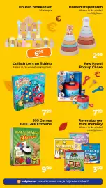 Trekpleister folder Pagina 51: Ravensburger mini memory €3,99, Houten blokkenset €6,99