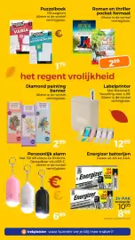 Trekpleister folder Pagina 53: Energizer batterijen €8,99, Puzzelboek €1,79