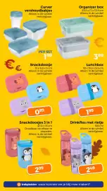 Trekpleister folder Pagina 58: Curver vershoudbakjes €1,99, Organizer box €3,99