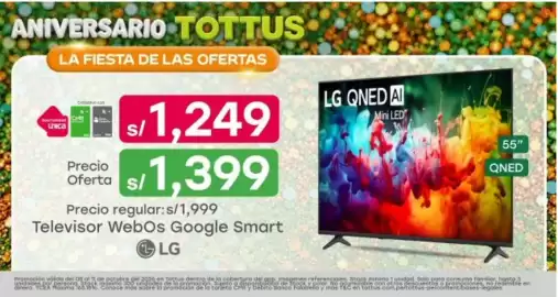 Catálogo Tottus semana 41 Página 3: ANIVERSARIO TOTTUS LA FIESTA DE LAS OFERTAS Exclusivo con Oportunidad CMR unica Precio