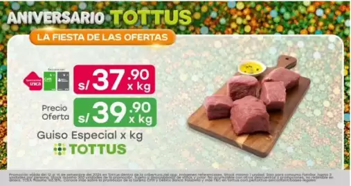 Catálogo Tottus semana 41 Página 8: ANIVERSARIO TOTTUS LA FIESTA DE LAS OFERTAS Exclusivo car Ope CMD unica Precio Oferta sl