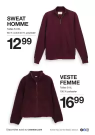 Catalogue Zeeman page 10: Veste femme €16,99, Sweat homme €12,99