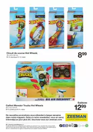 Catalogue Zeeman page 17: Hot wheels - coffret monster trucks €12,99, Hot wheels - circuit de course €8,99