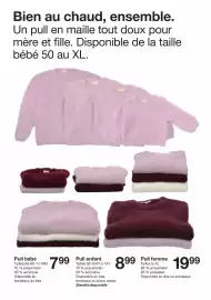 Catalogue Zeeman page 4: Pull bébé €7,99, Pull enfant €8,99