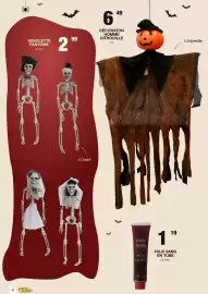 Catalogue Marché aux Affaires page 4: FAUX SANG EN TUBE €1,19, SQUELETTE FANTOME €2,99