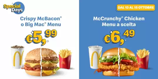 Volantino McDonald's Pagina 1