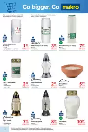 Makro gazetka Strona 22: Wkład olejowy do zniczy Bispol Memoria €3,19, Znicz z krzyżem Candela €8,99