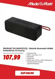 Media Markt gazetka Strona 3: Głośnik bluetooth HAMA PowerBrick 2.0 Czarny €107,99