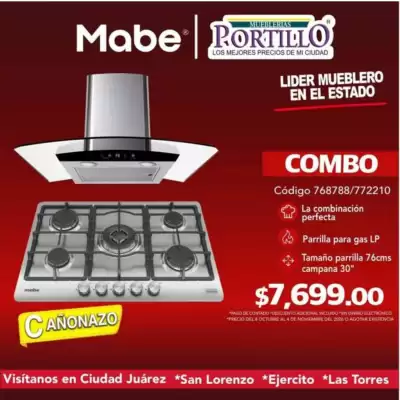 Mueblerías Portillo (válido hasta 4-11)