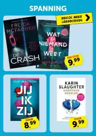Boekenvoordeel folder Pagina 13: Freida mcfadden de crash €9,99, Karin slaughter gebroken engelen €9,99