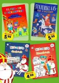 Boekenvoordeel folder Pagina 2: Kleur- en stickerpret €5,99, Sinterklaas kleur- en spelletjesboek €5,99