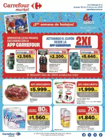 Folleto Carrefour Market semana 41 Página 1: Las tres niñas - leche larga vida tetra brick x 1lt €1.999,00