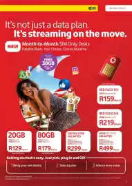 Makro catalogue Page 9: O>>> SIM ONLY DEALS It's not just a data plan. It's streaming on the move. NEW Month-to-Month SIM