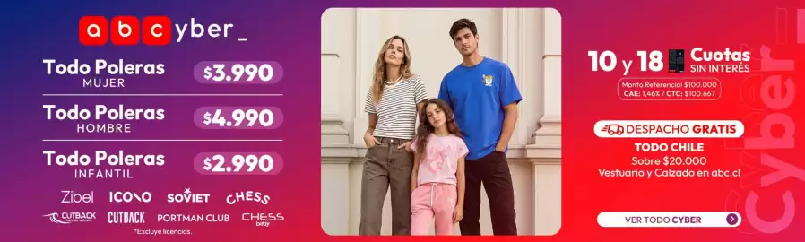 Catálogo Abc Página 1: Todo poleras €3.990,00