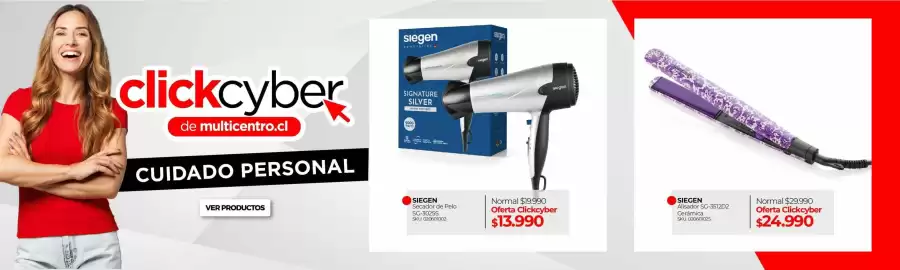 Catálogo Multicentro Página 4: Siegen - alisador sc-3512d2 ceramica €24.990,00, Siegen - secador de pelo sg-3025s €13.990,00