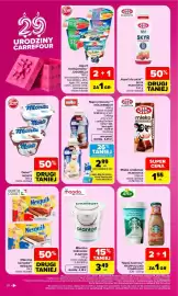 Carrefour gazetka tydzień 42 Strona 20: Napój mleczny MÜLLERMILCH €2,99, Jogurt funkcjonalny* JOGOBELLA €1,00