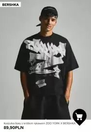Bershka gazetka tydzień 41 Strona 2: Koszulka boxy z krótkim rękawem Zoo York x Bershka €89,90