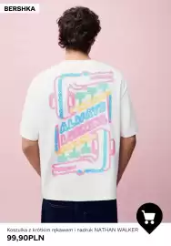 Bershka gazetka tydzień 41 Strona 6: Koszulka z krótkim rękawem i nadruk Nathan Walker Bershka €99,90