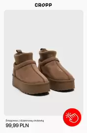 Cropp gazetka tydzień 41 Strona 9: Śniegowce z dzianinową cholewką Cropp €99,99