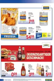 Metro Flugblatt Seite 12: Heinz Ketchup €0,09, Frivissa Frittieröl €28,59