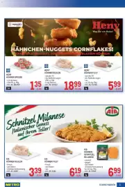 Metro Flugblatt Seite 3: AIA Hühner Keulen €3,39, HENY HÜHNER FILET €5,99