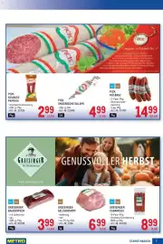 Metro Flugblatt Seite 7: Pick Kolbász €14,99, Greisinger Bauchspeck €3,99