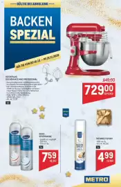 Metro Flugblatt Seite 1: Debic Sprühsahne €7,59, Trennfettspray €4,99
