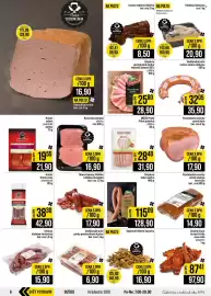 Jip leták týden 42 Strana 6: Naše uzenina bavorská sekaná plátky €33,80, Můůů Písek písecký pršut €28,48