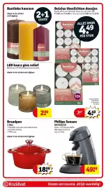 Kruidvat folder week 42 Pagina 125: Philips Senseo €49,99, Bolsius theelichten doosjes €4,49