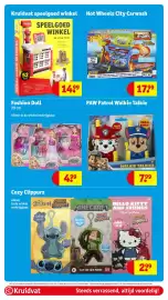 Kruidvat folder week 42 Pagina 96: PAW Patrol Walkie Talkie €7,99, Kruidvat speelgoed winkel €14,99
