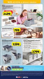 ALDI akciós újság hét 42 Oldal 52: Olvasószemüveg €799,00, Novitesse párna olvasáshoz €2.499,00
