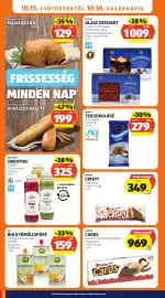 ALDI akciós újság hét 42 Oldal 14: Bio gyümölcspüré €159,00, Rio d'oro smoothie €325,00