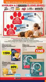ALDI akciós újság hét 42 Oldal 19: Purina one száraz macskaeledel €1.799,00, Purina gourmet gold nedves macskaeledel €899,00