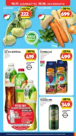 ALDI akciós újság hét 42 Oldal 25: Sio gyümölcsle €499,00, Staropramen világos sör €349,00